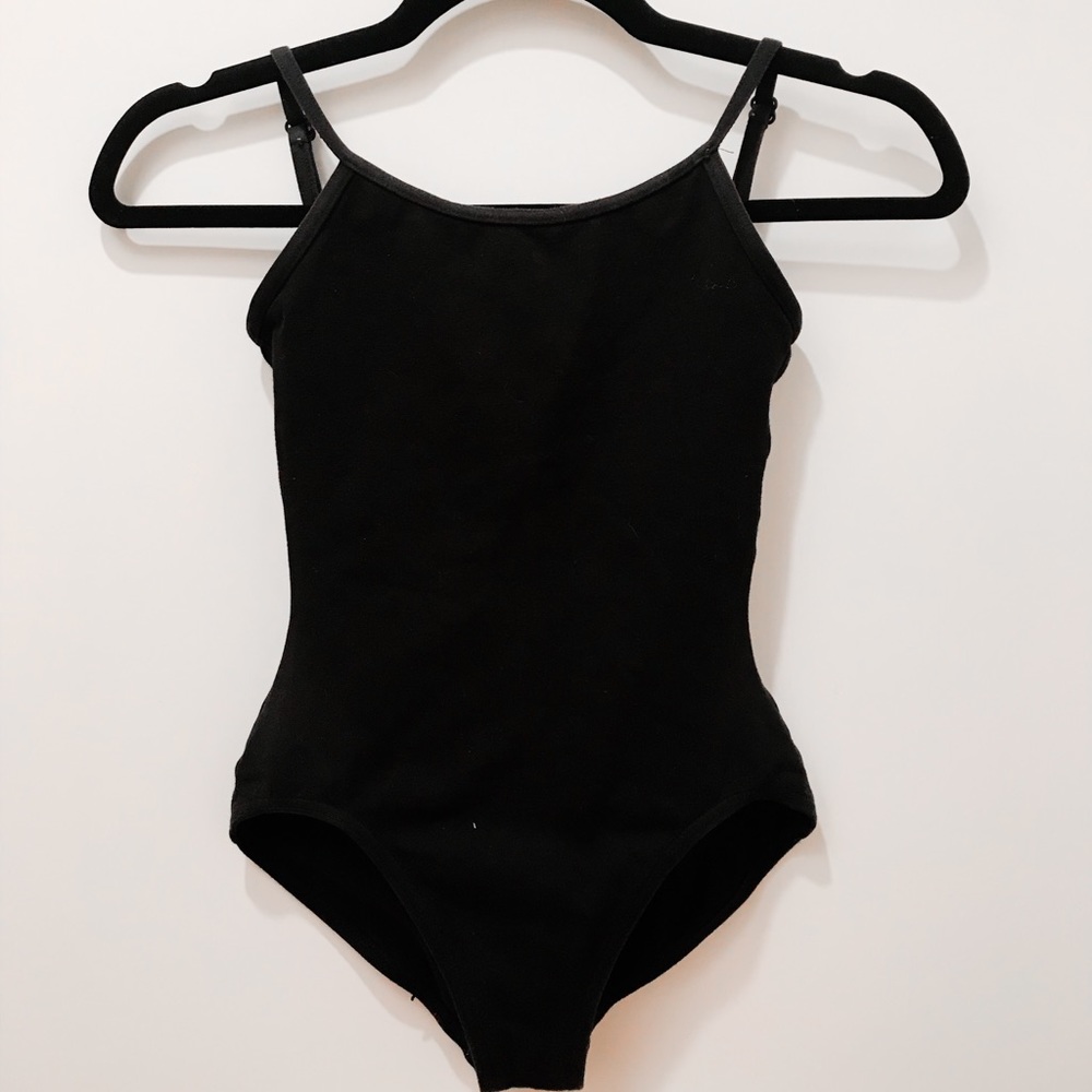 Capezio Black Adjustable Strap Ballet Leotard